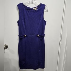 Banana Republic Purple dress with gold accents